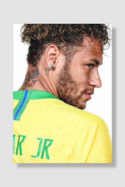 postick Neymar Spor Posteri Kalın Parlak Kuşe Kağıdı