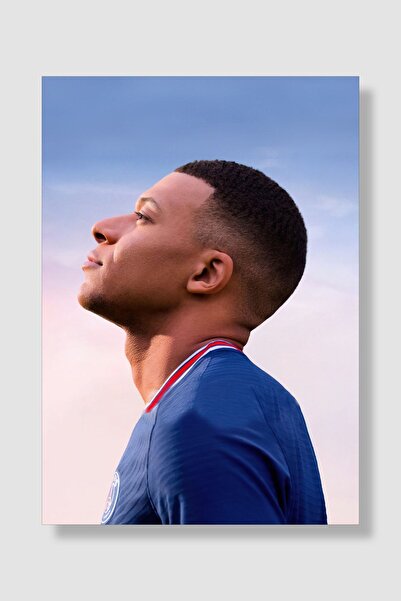 postick Kylian Mbappe Spor Posteri Kalın Parlak Kuşe Kağıdı