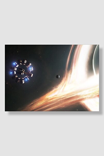 postick Interstellar | Yıldızlararası Film Posteri Yüksek Kaliteli Parlak Kuş...
