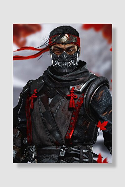 postick Ghost Of Tsushima Oyun Posteri Kalın Parlak Kuşe Kağıdı