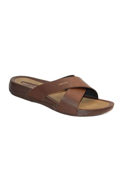 Ceyo 9877 Anatomical Men's Slippers Brown