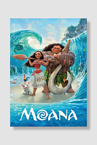 postick Moana Film Posteri Yüksek Kaliteli Kalın Parlak Kuşe Kağıdı