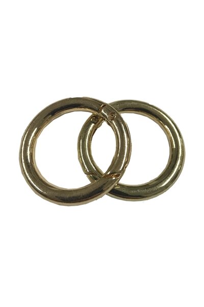 aladepo Prolećni prsten 2,5 cm (set od 2) svetlozlatne boje, elegantan dodata...