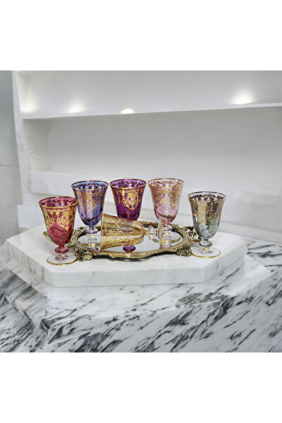 ROSA BIANCA CASA Monalisa Asorti Kısa Kadeh 6'lı