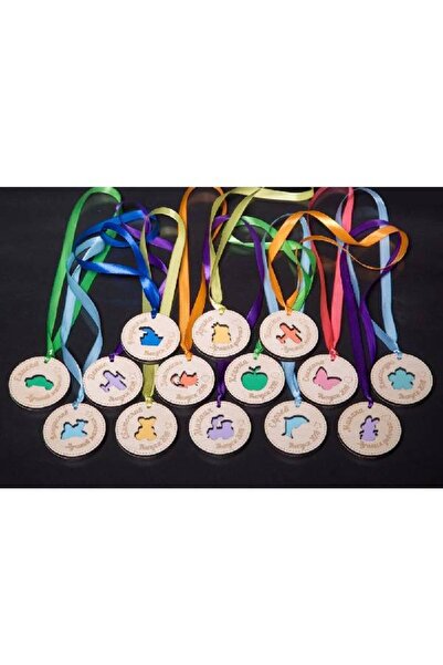 zeyalazer Okul İçin Ahşap Madalyalar 30 Adet