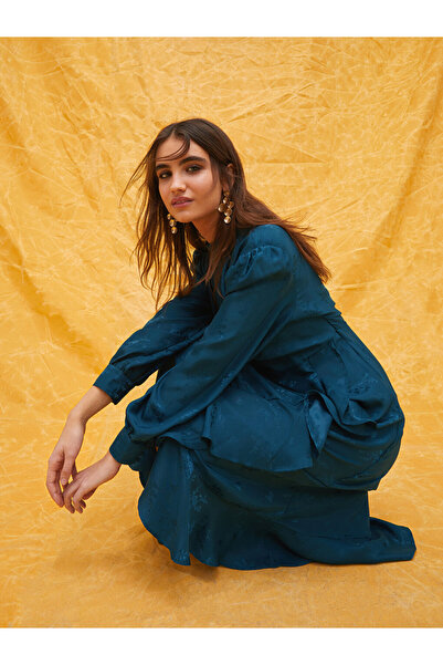 LC Waikiki guler ridicat Rochie de damă cu mâneci lungi cu modele