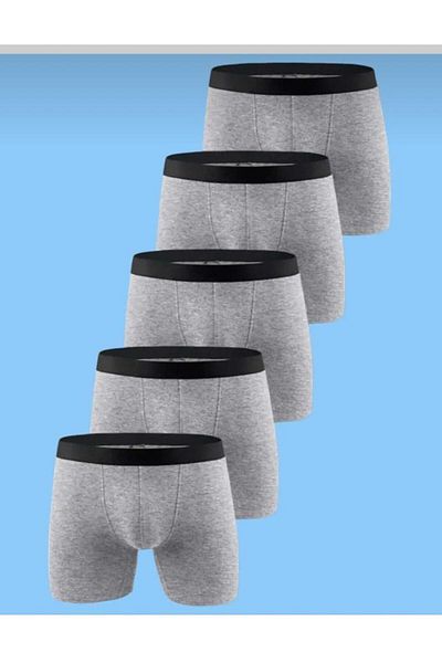 Great Lineage Boy's Gray Cotton Boxers Pack of 5
