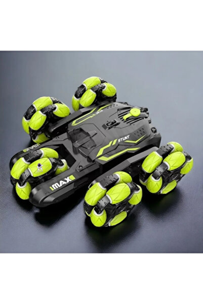 cayenna Uzaktan Kumandalı Full Fonksiyon Şarjlı Işıklı 2.4 Ghz 5 Tekerlekli Buhar Atan Akrobat Araba 25 cm