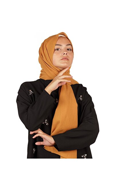 m moon scarf Șal de jazz Mustard Mio - șal hijab pentru femei texturat și făr...