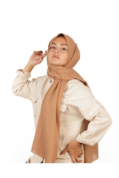 m moon scarf Mio Jazz Mink Textured Hijab Shawl - No Ironing Women's Shawl