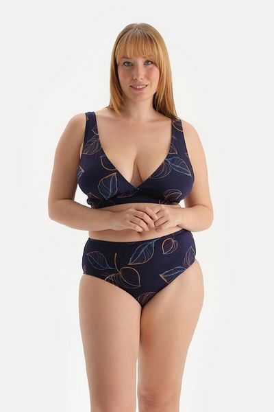 Dagi Marineblaues Korsett - Bikinioberteil mit wiederherstellenden Eigenschaften