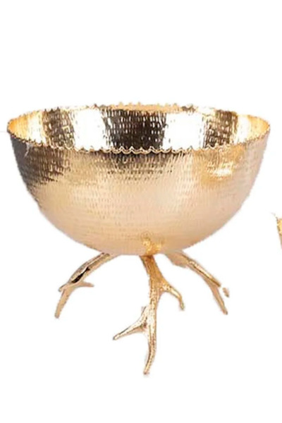 MIARIK DESIGN & DEKORASYON Dekoratif Boynuz Ayakli Asimetrik Kase