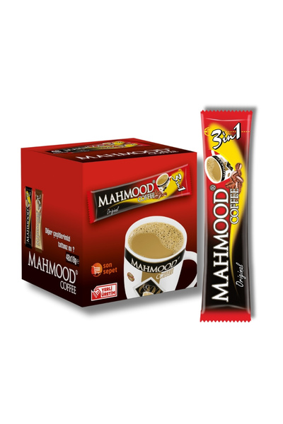 Mahmood Coffee 3ü 1 Arada Hazır Kahve 48 Adet x 18 Gram 2li set