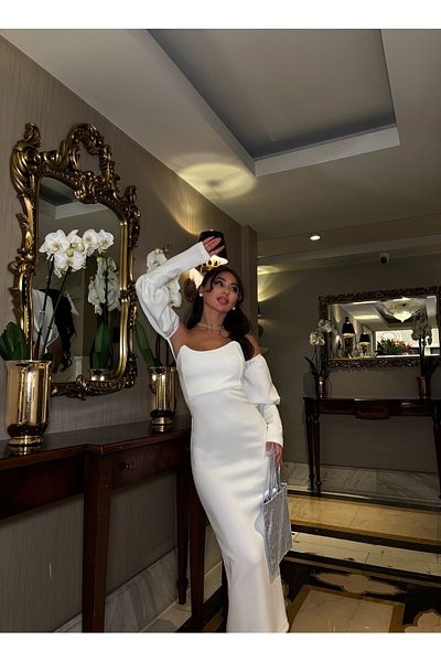 Nova Balloon Sleeve Detailed Dress