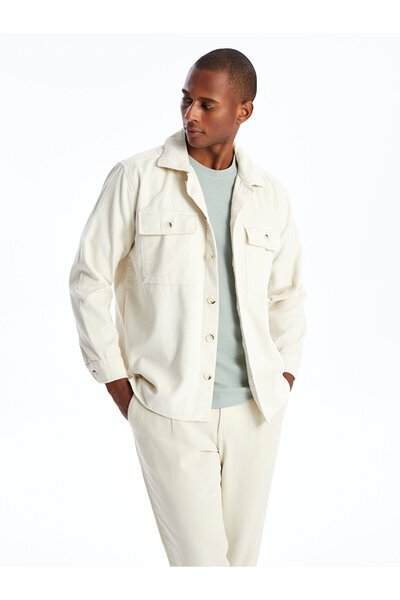 LC Waikiki Pánska zamatová bunda Regular Fit s dlhým rukávom