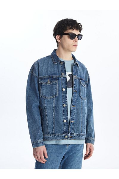 LC Waikiki Jachetă de jeans pentru bărbați, cu potrivire confortabilă