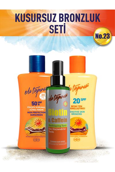 Eda Taşpınar No.23 Perfect Tan Set - WhiteT+Spf50+Biotin (EGX19-EGX38-EGX77)
