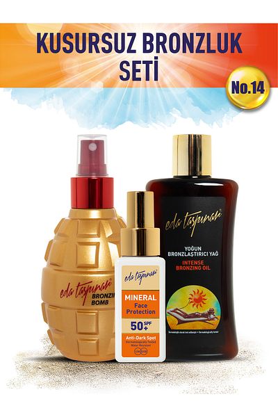 Eda Taşpınar No.14 Perfect Tan Set - Bomb, SPF0, Ring (EGX18-EGX03-EGX94)
