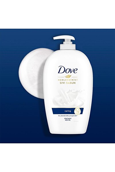 Dove Nemlendirici Sıvı Sabun Caring 1/4 Nemlendirici Krem Etkili 450 ml X3 Adet