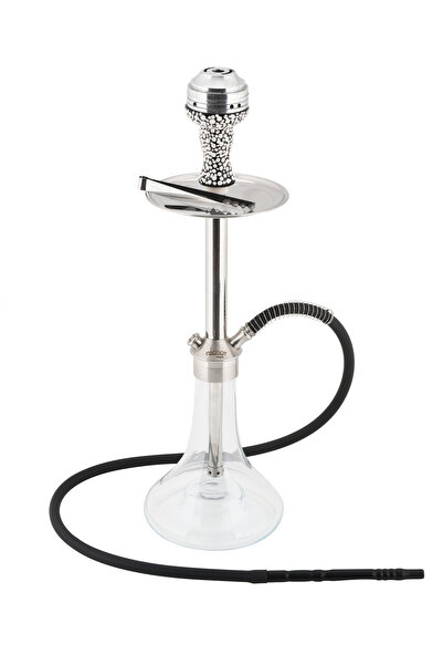 ELENOR HEDİYELİK ORTA BOY ÇELİK NARGİLE TAKIMI RENK:ŞEFFAF