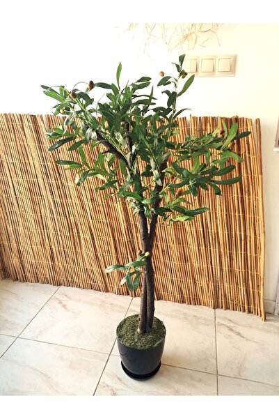 YEŞİLADA Yapay Zeytin Ağacı 1 Mt Boy Zeytin Dalı Ağacı Mini Doğal Zeytin Barı...