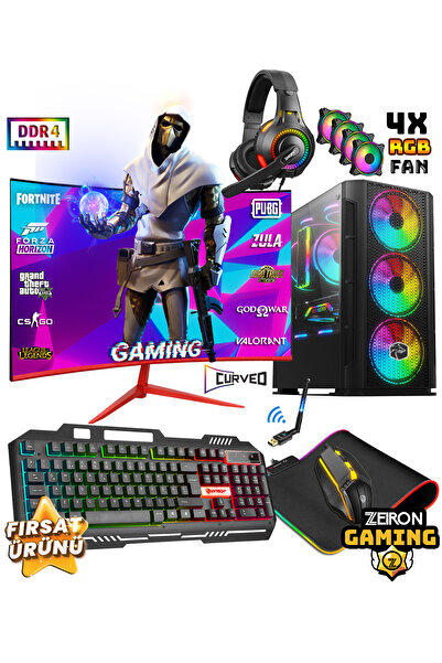 Zeiron Ncx18 i5 12400F 16GB DDR4 512GB M.2 SSD RTX3050 8GB 24" 165Hz Oyuncu M...