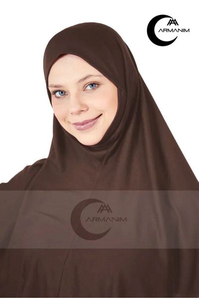 Armanım Ready-made Fitted Teak Practical Scarf Easy-to-Use Hijab Bonnet Ready Turban
