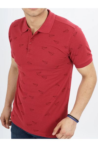 DYNAMO Men's Polo Neck T-shirt - Relaxed Fit