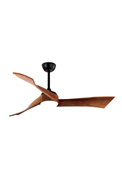 FANCİUM Fancium LED Aydınlatmalı Uzaktan Kumandalı Kahverengi Tavan Vantilatö...