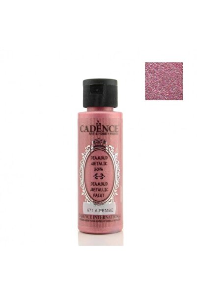 Cadence Diamond Metalik Boya - 671 Açık Pembe 70ml