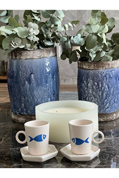 MeGgDecor طقم كوب سمك مكون من قطعتين