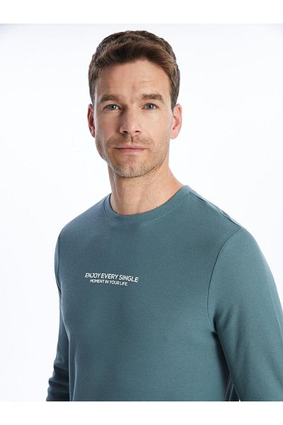 LC Waikiki Crew Neck Long Sleeve Printed Men's Sweatshirt