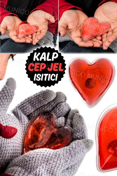 Munico Ömürlük Bel Karın Cep Sobası Regl Ağrıları Giderici Seyehat Kalp Şeklinde Jel Isıtıcı Tekrar Kaynama
