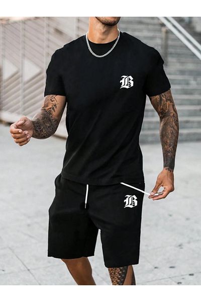 Revasser Unisex dámské/pánské šortky B s potiskem trička