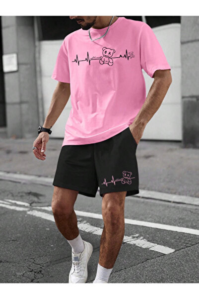 Revasser Unisex ženske/muške ružičaste rizmik medvedice prilagođene Štampano ...