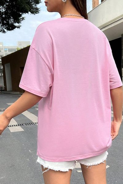 MODAGEN Unisex Crew Neck Energetic Printed Oversize T-Shirt