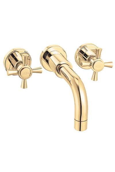Eca Quadrille Built-in Sink Faucet Wall Gold Color102806029