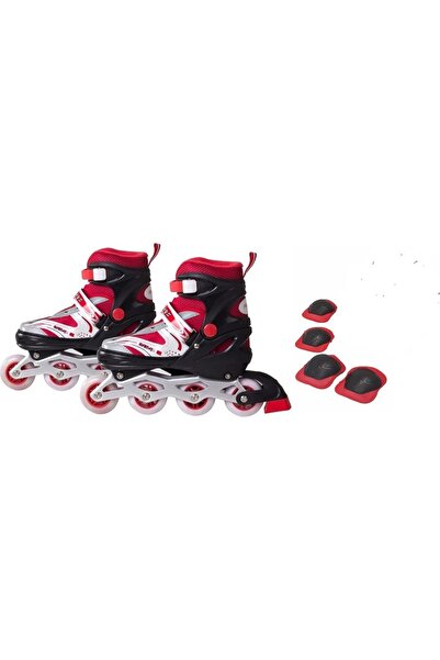 dempaworld Silikon Tekerli Paten Ayarlanabilir Paten Işıklı Çocuk Pateni Dizl...