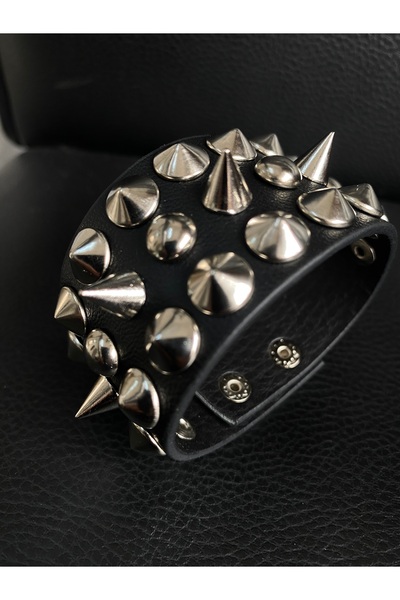 Aksabeltchokers 4.cm çivili punk metalci gotik vintage Bileklik 20.cm