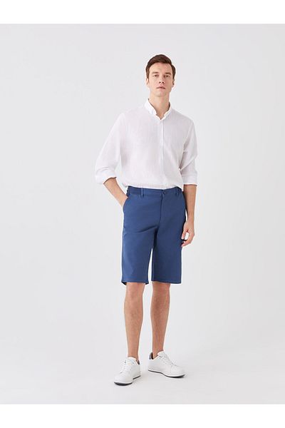 LC Waikiki Comfortable Fit Gabardine Men's Bermuda Shorts