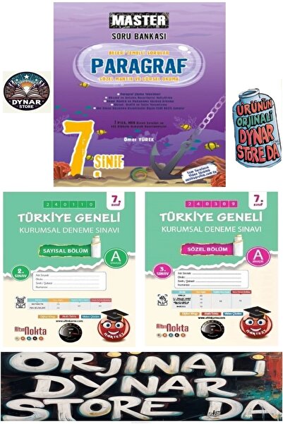 Okyanus Yayınları Okyanus 7. Sınıf Master Paragraf Soru Bankası  VE NARTEST K...