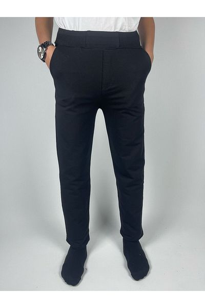 Cenanın Dolabı SCHOOL PANT NAVY BLUE CANVAS FABRIC WAIST RIBBANED WAIST RUBBER