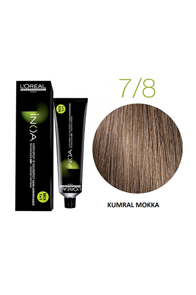 L'oreal Professionnel Inoa 7,8 Brown Mocca Ammonia Free Oil Based Permament H...
