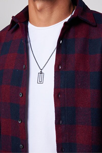 Tudors Slim Fit Uzun Kollu Dar Kesim Kareli Spor Yaka Kışlık Oduncu Erkek Gömlek