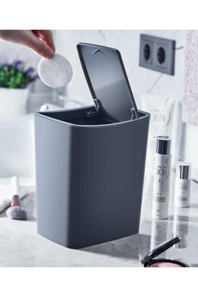 PANJI 8.5 Liter Touch Trash Can - Push Open and Touch Lid