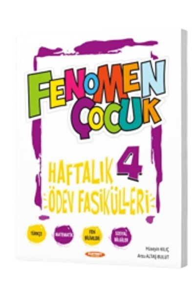 Kurmay FENOMEN ÇOCUK 4 HAFTALIK ÖDEV FASİKÜLLERİ YENİ KAPAK