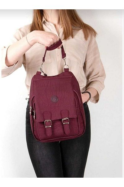 lowell bag Lowell Zipper and Magnet Coated Two-Compartment Backpack