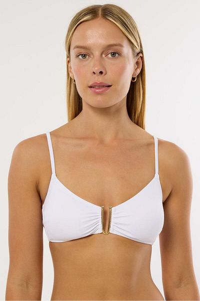 AYYILDIZ 63574 Top de bikini alb