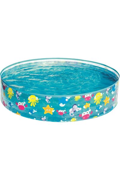BESTWAY Fill 'N Fun Ocean Life Havuz 122 x 25 cm Mavi 277 Litre Kapasite PVC ...