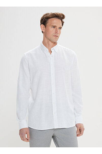 ALTINYILDIZ CLASSICS Altınyıldız Classics Λευκό ανδρικό πουκάμισο 4Α 2024200011